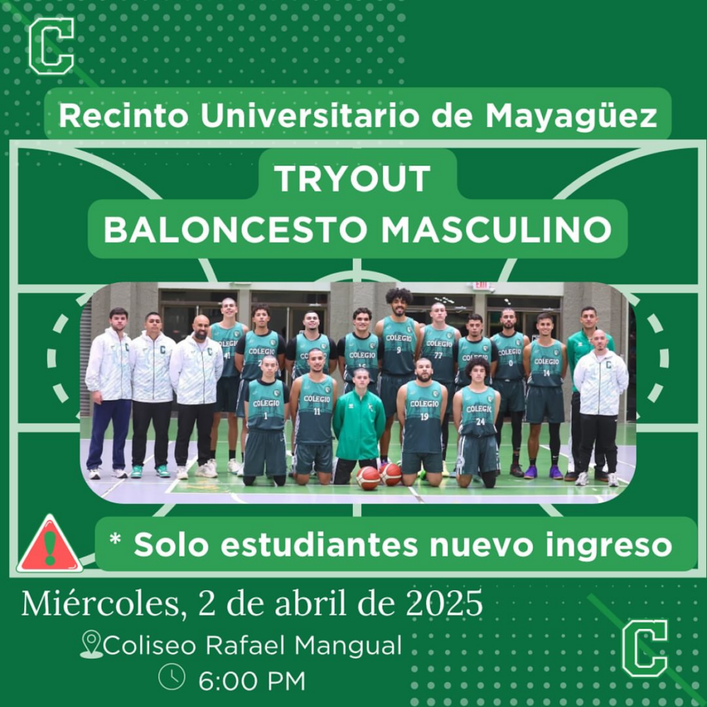 UPRM Baloncesto Masculino Tryout